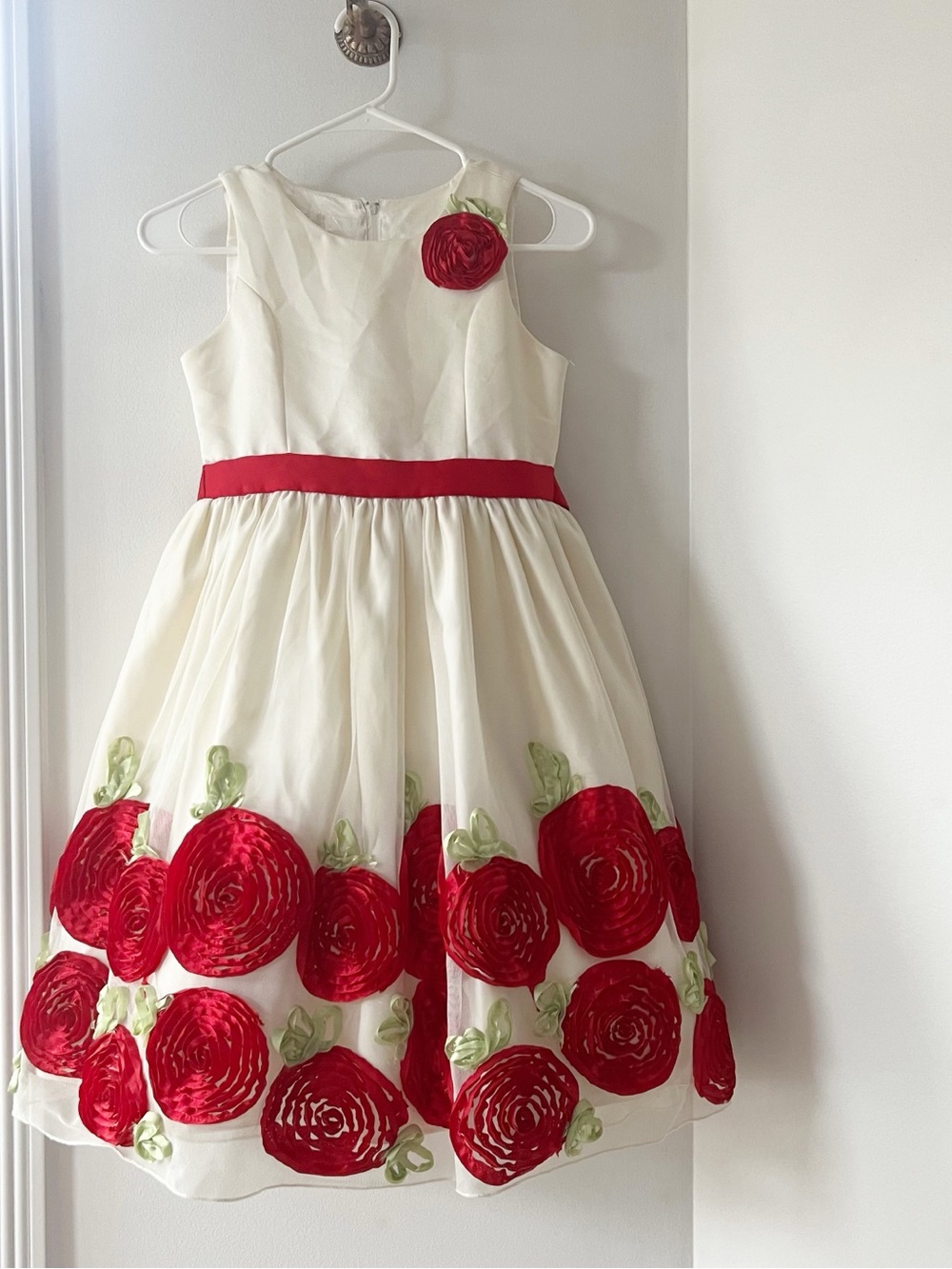 American Princess Woven Rose Gown Formal Dress | Size 12
